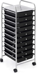 10 Drawer Rolling Storage Cart W8015