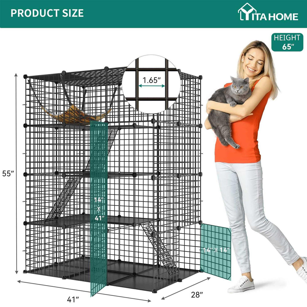 4 Tier Cat Hammock Cat Enclosure K69403