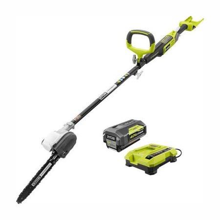 10 in. 40-Volt Lithium-Ion Cordless Pole Saw with 2.6 Ah Battery and Charger V580008