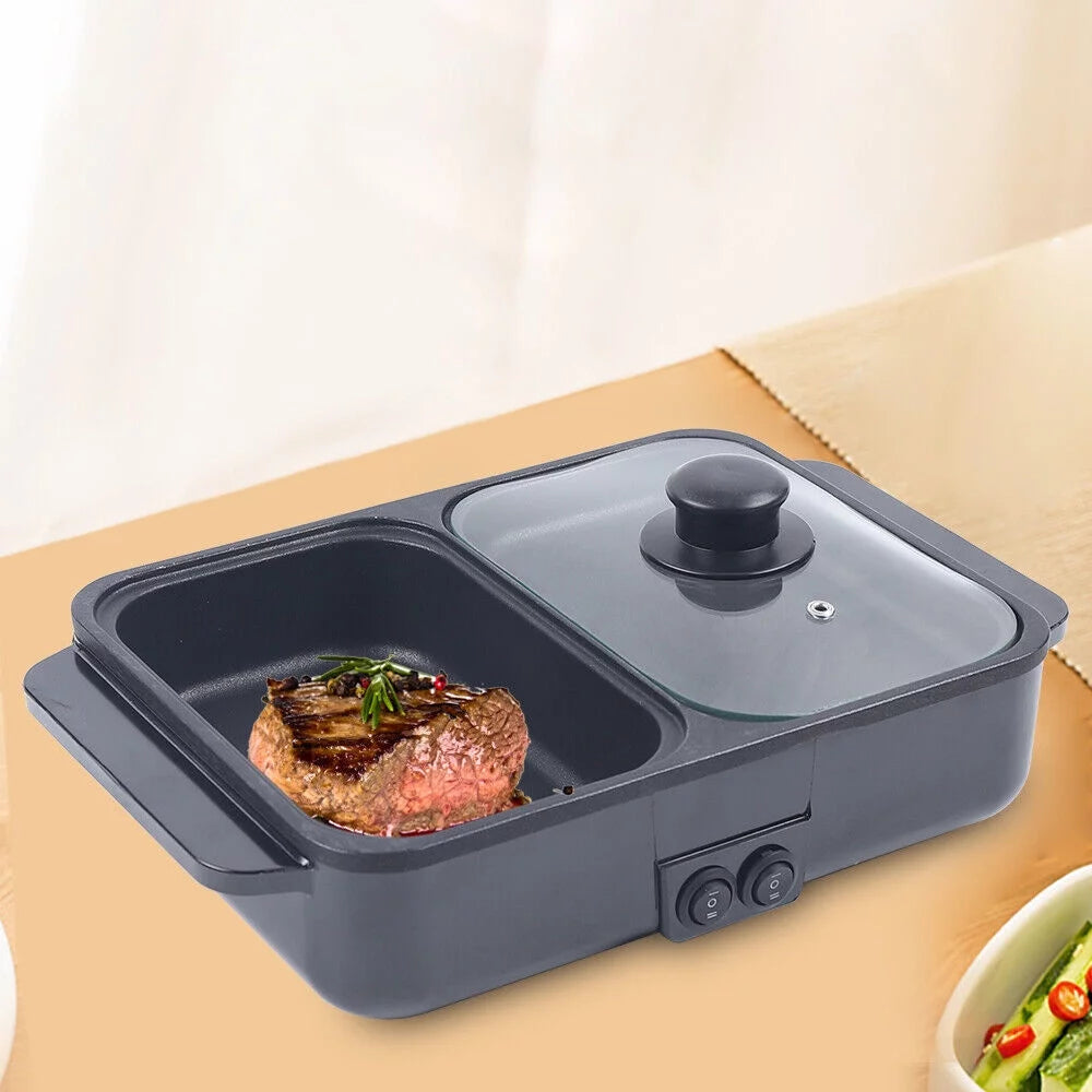 1200W 2-IN-1 Electric Hot Pot and Grill V1889