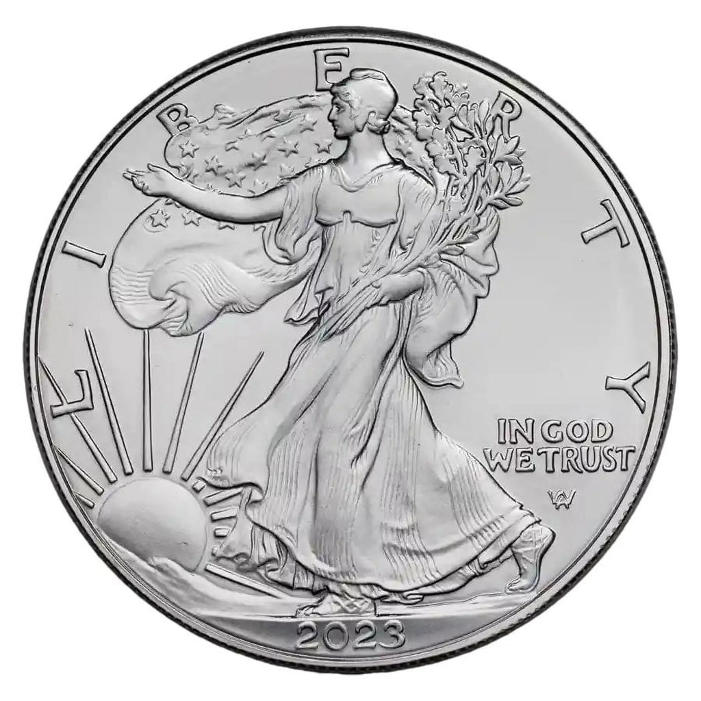 1 oz American Silver Eagle BU Tube of 20 Coins V8665