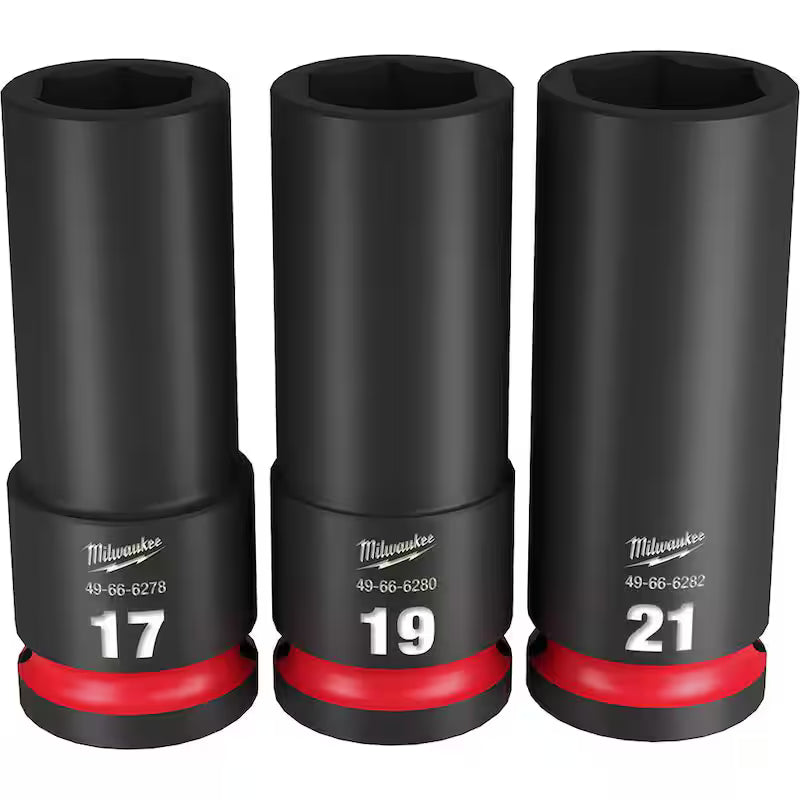 1/2 in. Drive Metric Deep Well Impact Socket Set (3-Piece) D1597