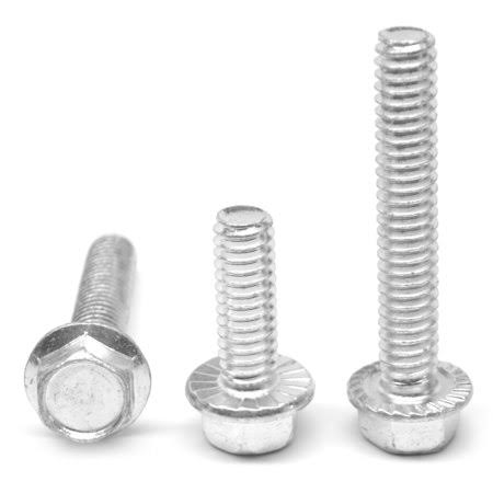 1/4 inch-20 x 1 1/2 inch Coarse Thread Grade 5 Hex Flange Screw with Serration Medium Carbon Steel Zinc Plated Pk 1400 B5906