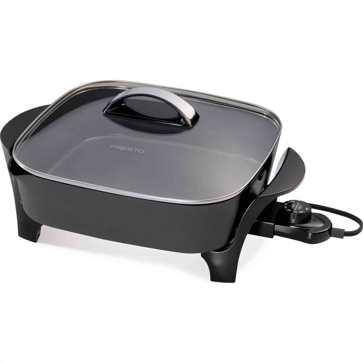 12" Electric Skillet with Glass Cover D346