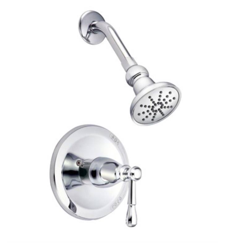 Tumbled Bronze Shower Trim P6857