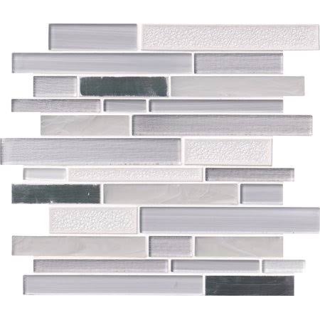 12 in. x 12 in. Glass Metal Mosaic Tile M691700