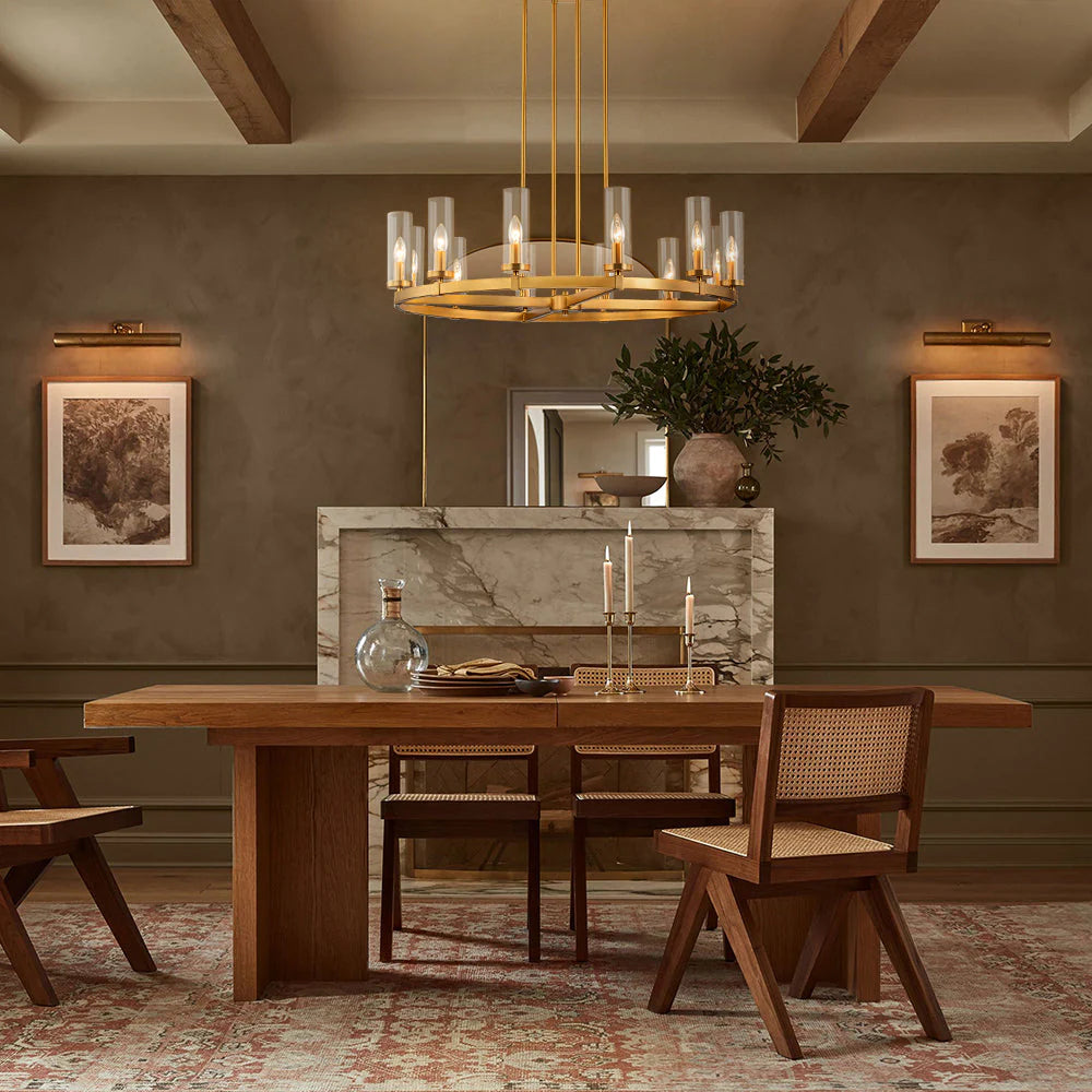 12-Light Dimmable Industrial Chandelier S9215