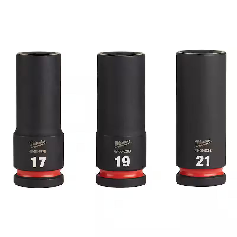 1/2 in. Drive Metric Deep Well Impact Socket Set (3-Piece) D1597