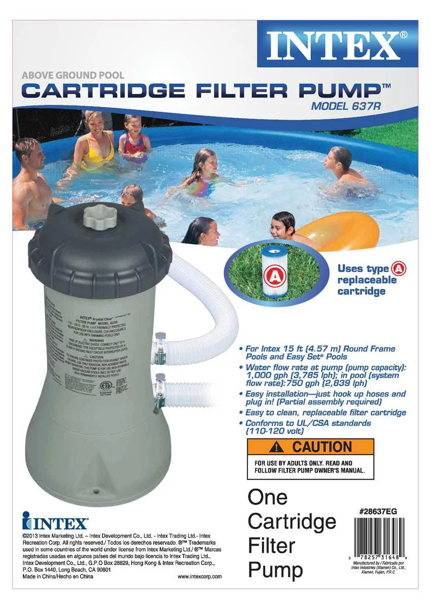 1000 GPH Pool Cartridge Filter Pump & Maintenance Kit W81646