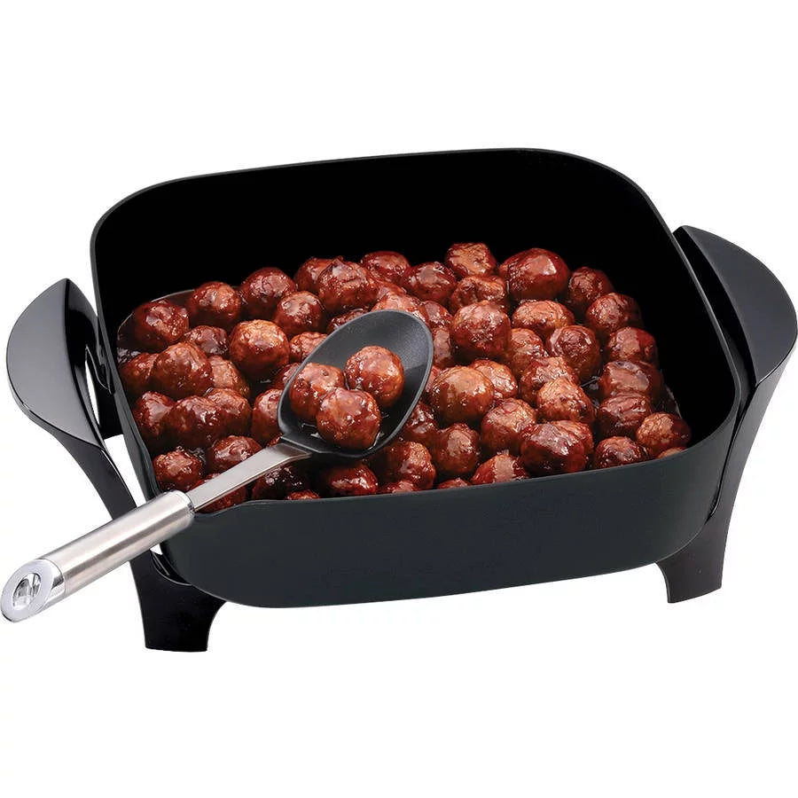 12" Electric Skillet with Glass Cover D346