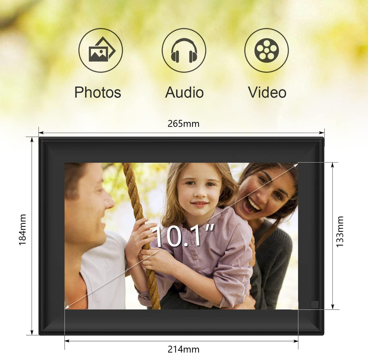 10.1 Inch LCD Digital Photo Frame with Remote Control V841