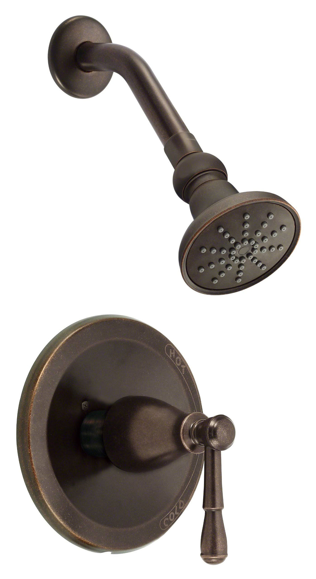 Tumbled Bronze Shower Trim P6857
