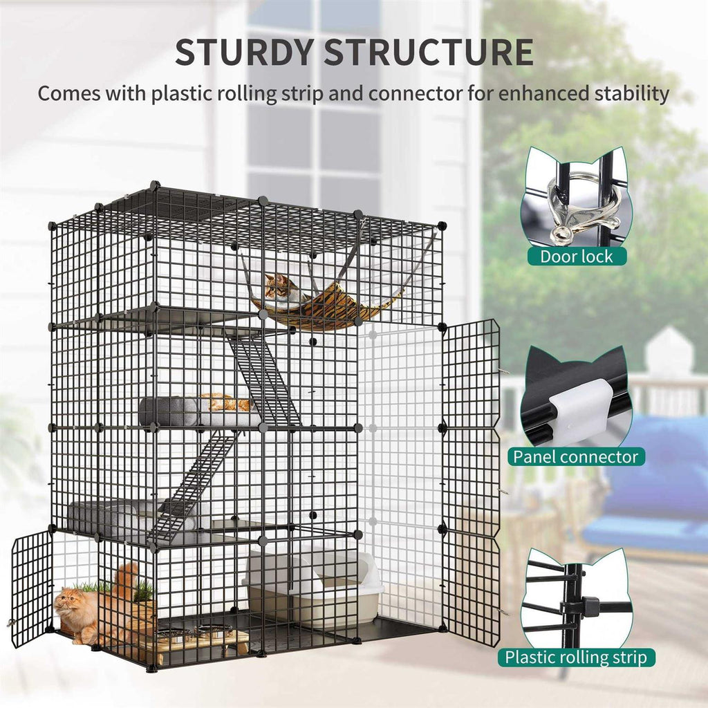 4 Tier Cat Hammock Cat Enclosure K69403